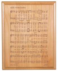 In the Garden Hymn Plaque