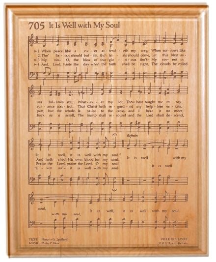 It is Well Hymn Plaque