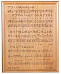 It is Well Hymn Plaque