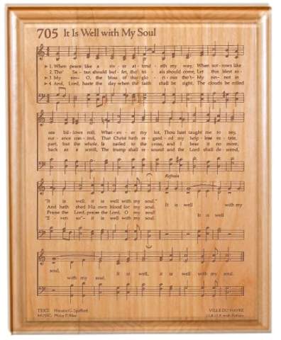 It is Well Hymn Plaque