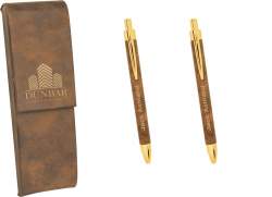 Leatherette Pen Set Double