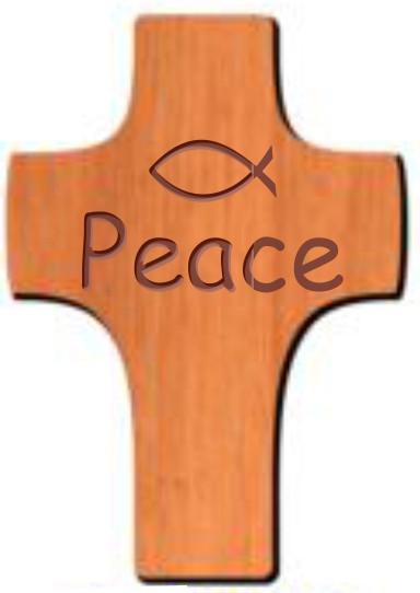 Wood Cross Pocket Tokens - Calvary