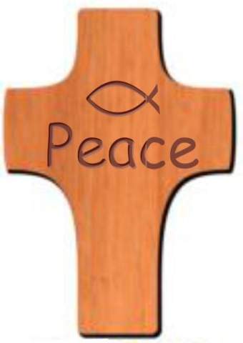 Wood Cross Pocket Tokens - Calvary
