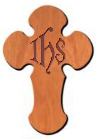 Wood Cross Pocket Tokens - Palm