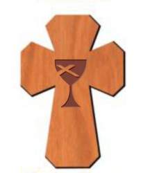Wood Cross Pocket Tokens - Tres Dias