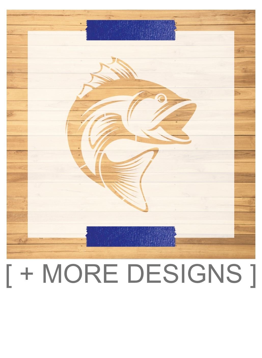 Laser-Cut Fish Stencil