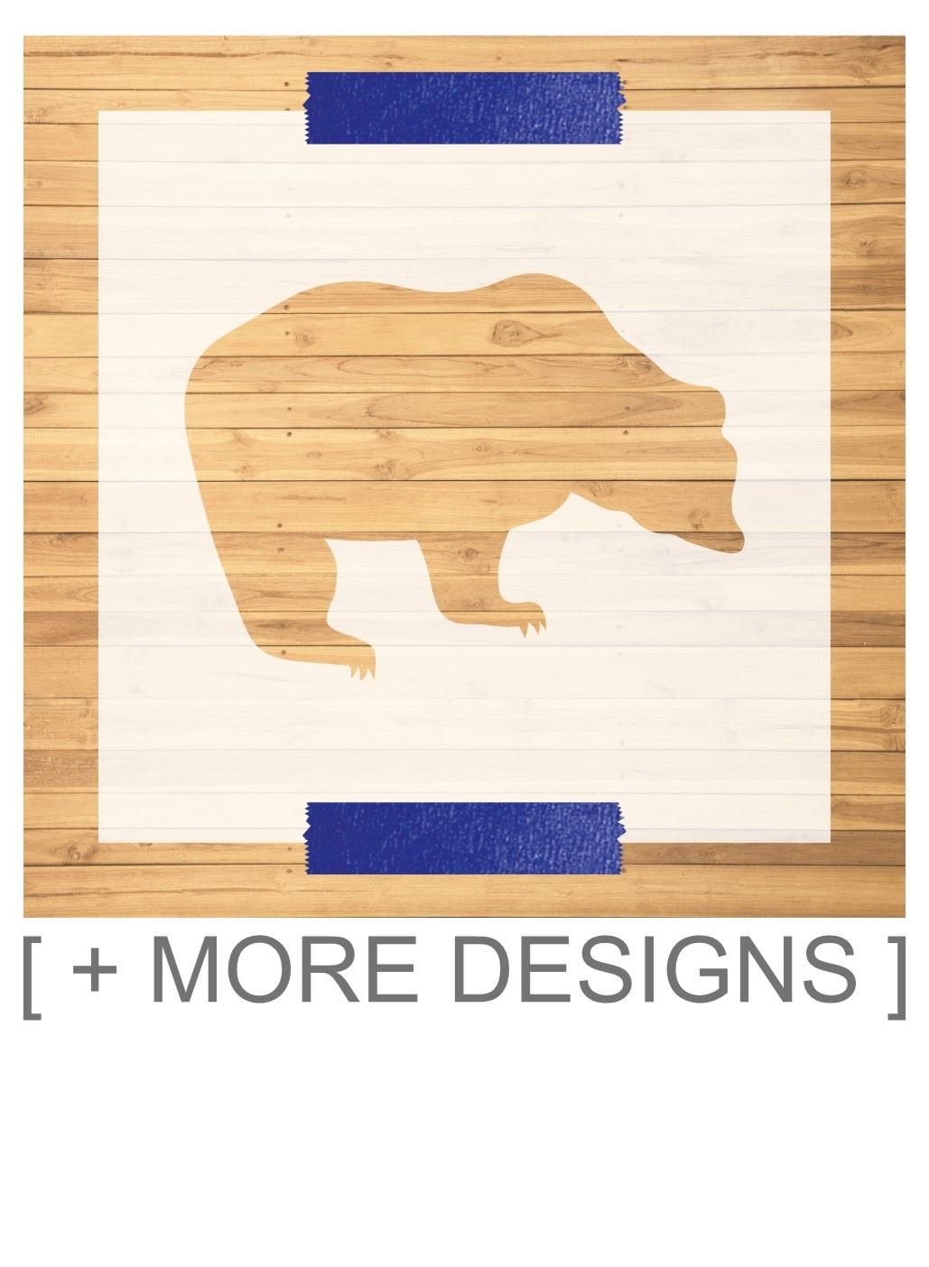 Grizzly Bear Stencil