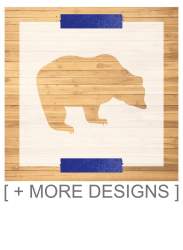 Grizzly Bear Stencil