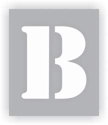 Letter B Stencil