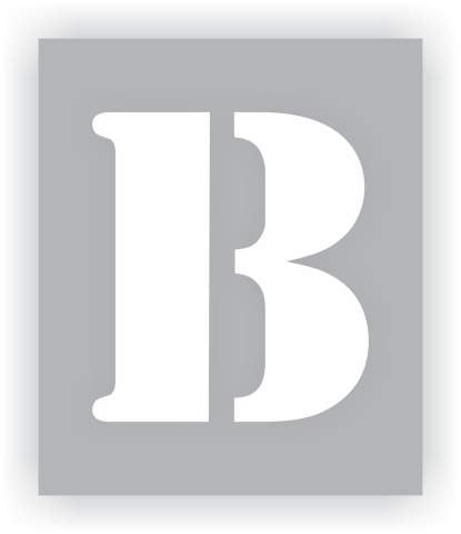 Letter B Stencil