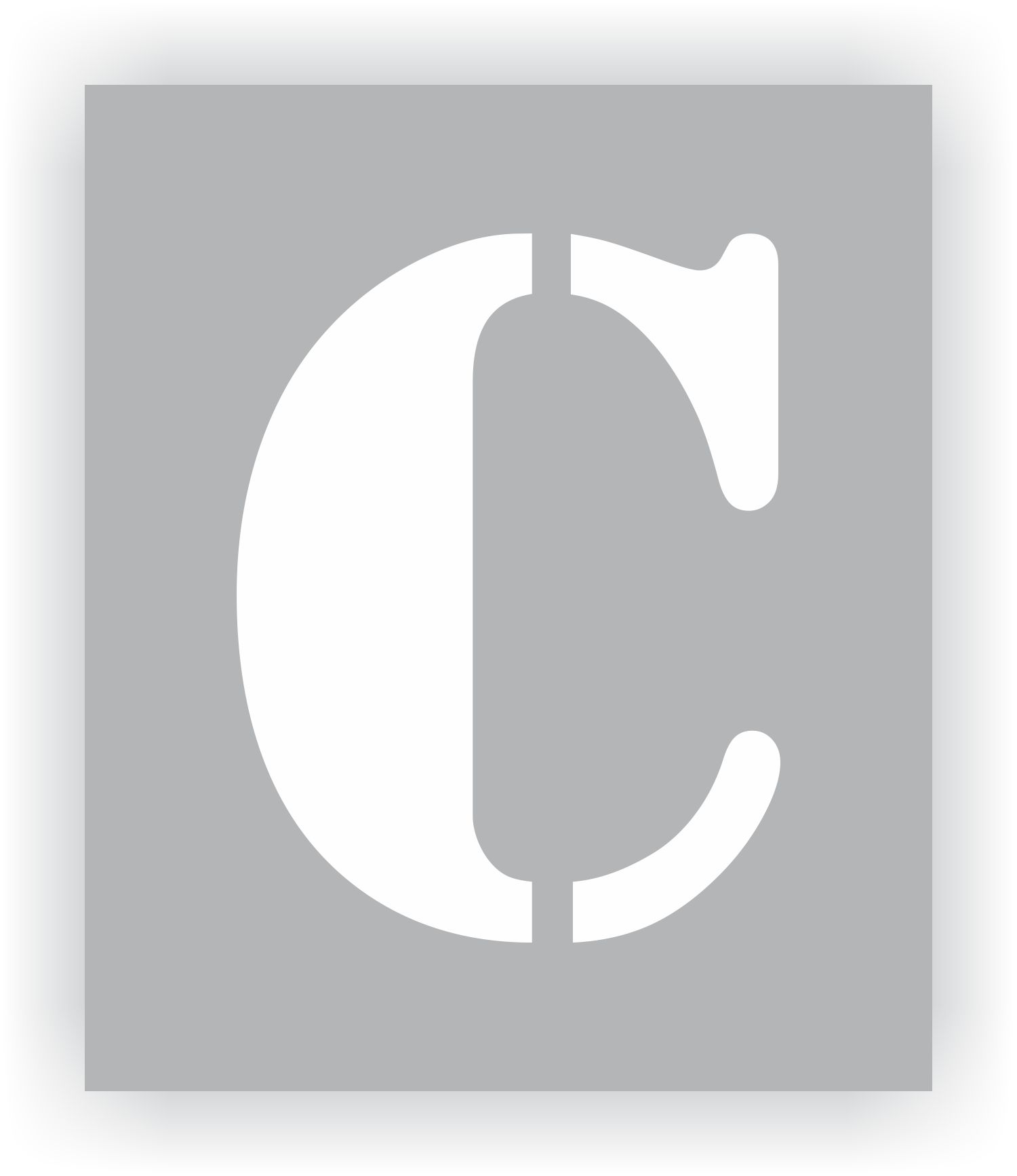 Letter C Stencil - Custom Laser Cut Spray Paint Stencil | Lazer Designs