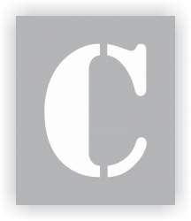 Letter C Stencil