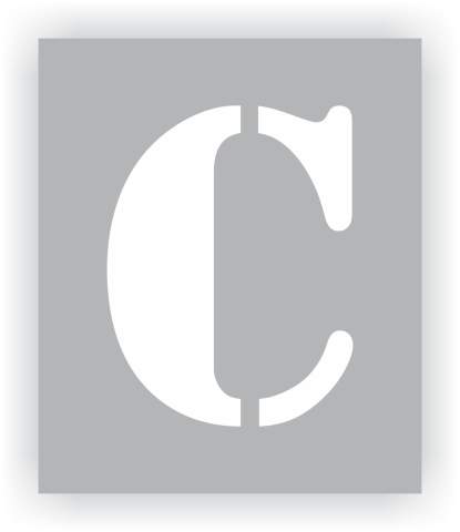 Letter C Stencil