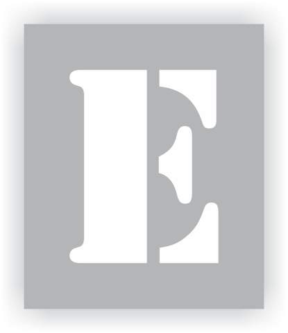 Letter E Stencil