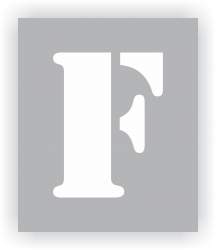 Letter F Stencil