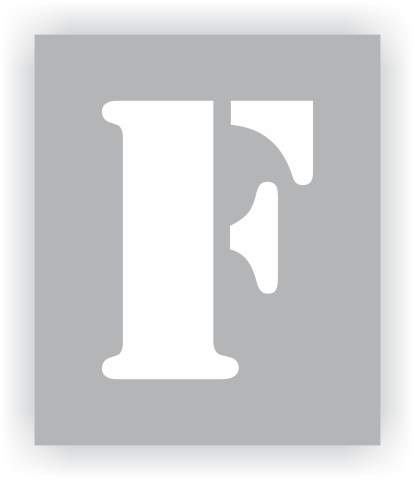Letter F Stencil