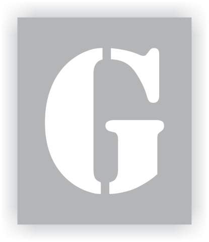 Letter G Stencil