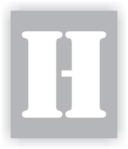 Letter H Stencil