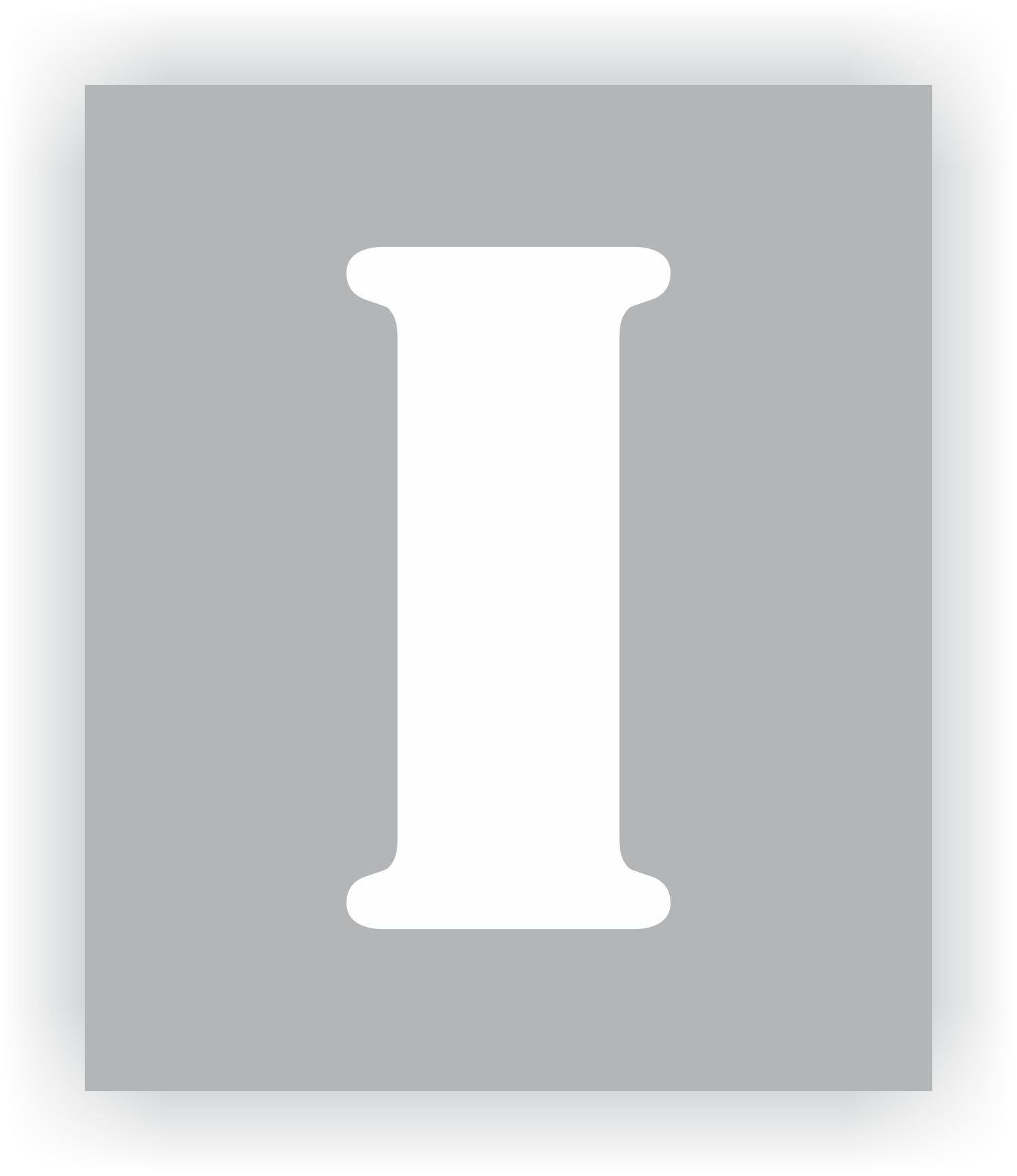 Letter I Stencil