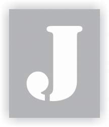 Letter J Stencil