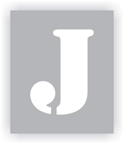 Letter J Stencil