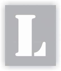 Letter L Stencil