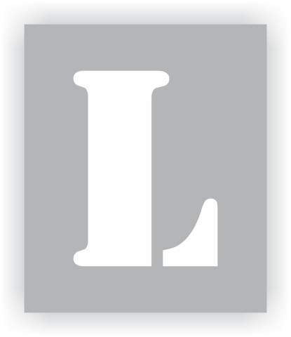 Letter L Stencil