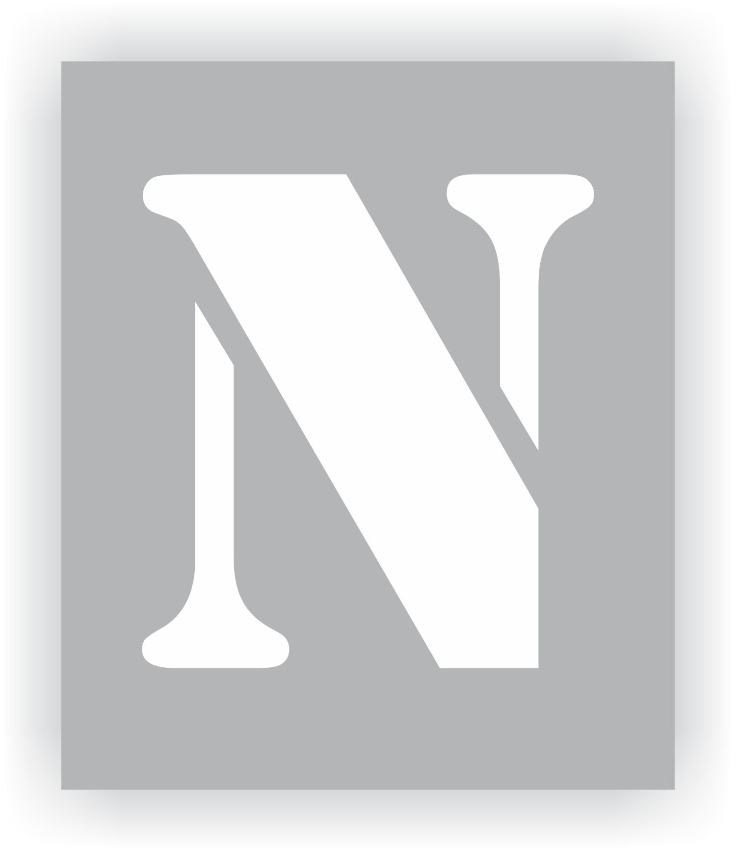 Letter N Stencil
