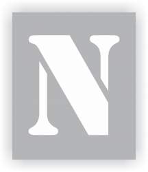 Letter N Stencil
