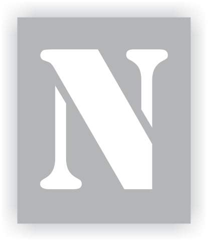 Letter N Stencil