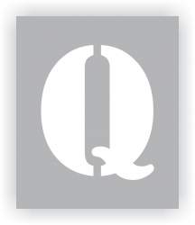 Letter Q Stencil
