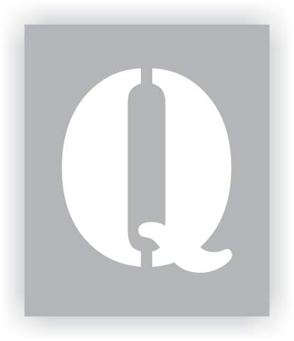 Letter Q Stencil