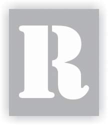 Letter R Stencil