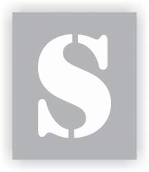 Letter S Stencil