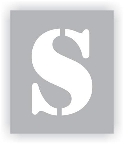 Letter S Stencil