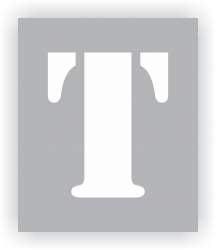 Letter T Stencil