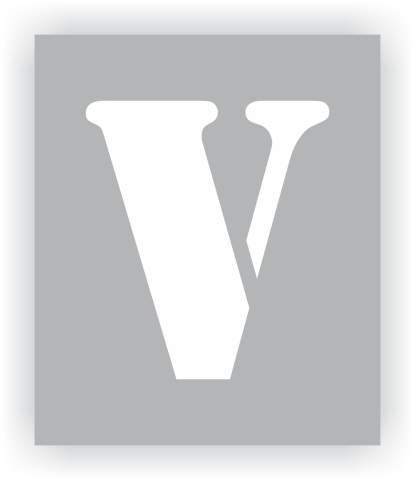 Letter V Stencil