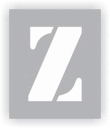 Letter Z Stencil