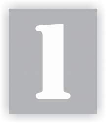 Number 1 Stencil