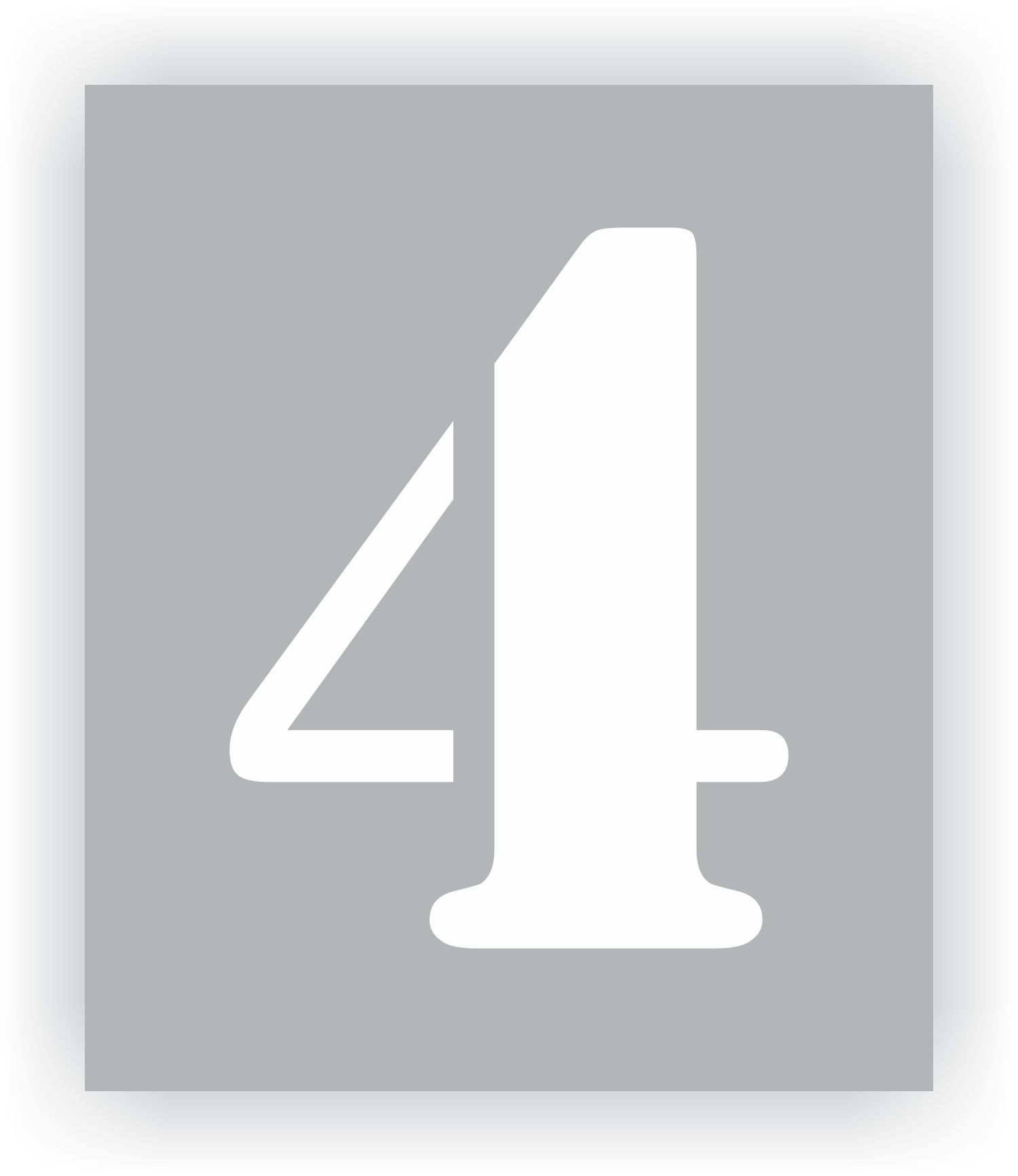 Number Four (4) Stencil Custom Laser Cut Spray Paint Stencil | Lazer Designs