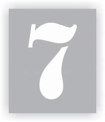Number 7 Stencil