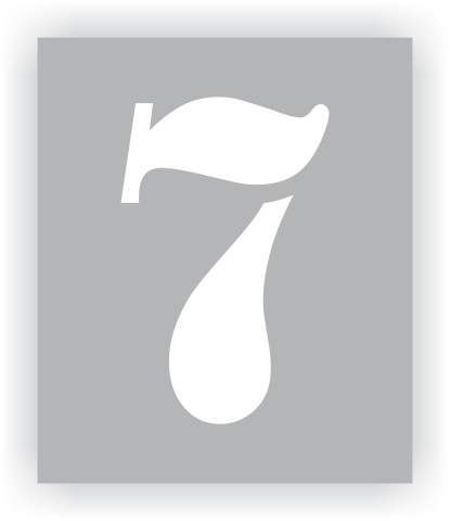 Number 7 Stencil