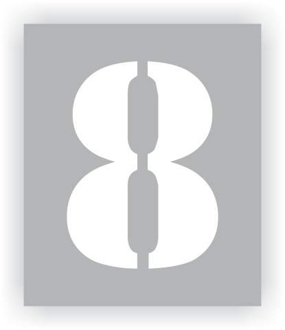 Number 8 Stencil