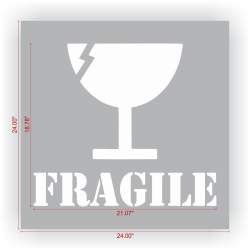 FRAGILE Stencil