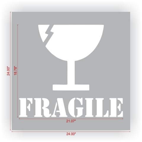FRAGILE Stencil