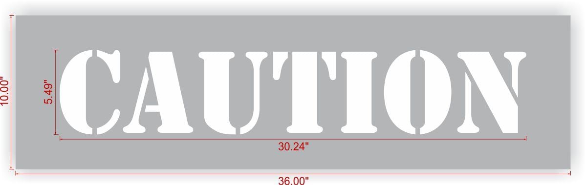 CAUTION Stencil
