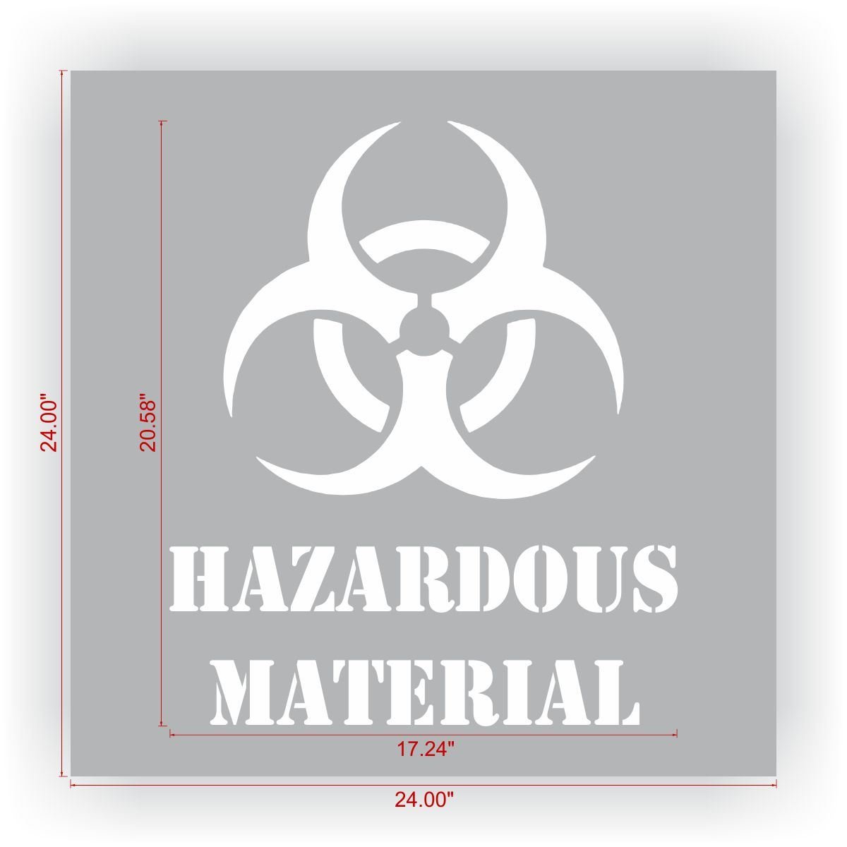 HAZARDOUS MATERIAL Stencil