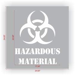 HAZARDOUS MATERIAL Stencil