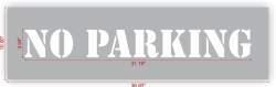 NO PARKING Stencil
