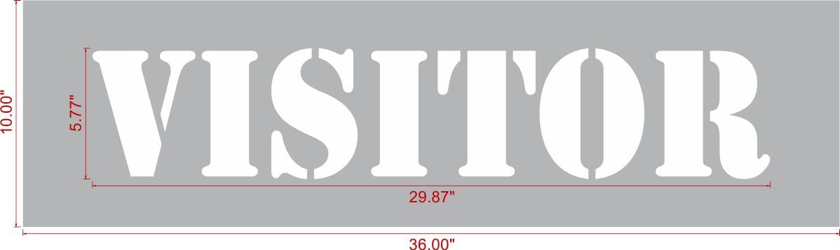 VISITOR Stencil